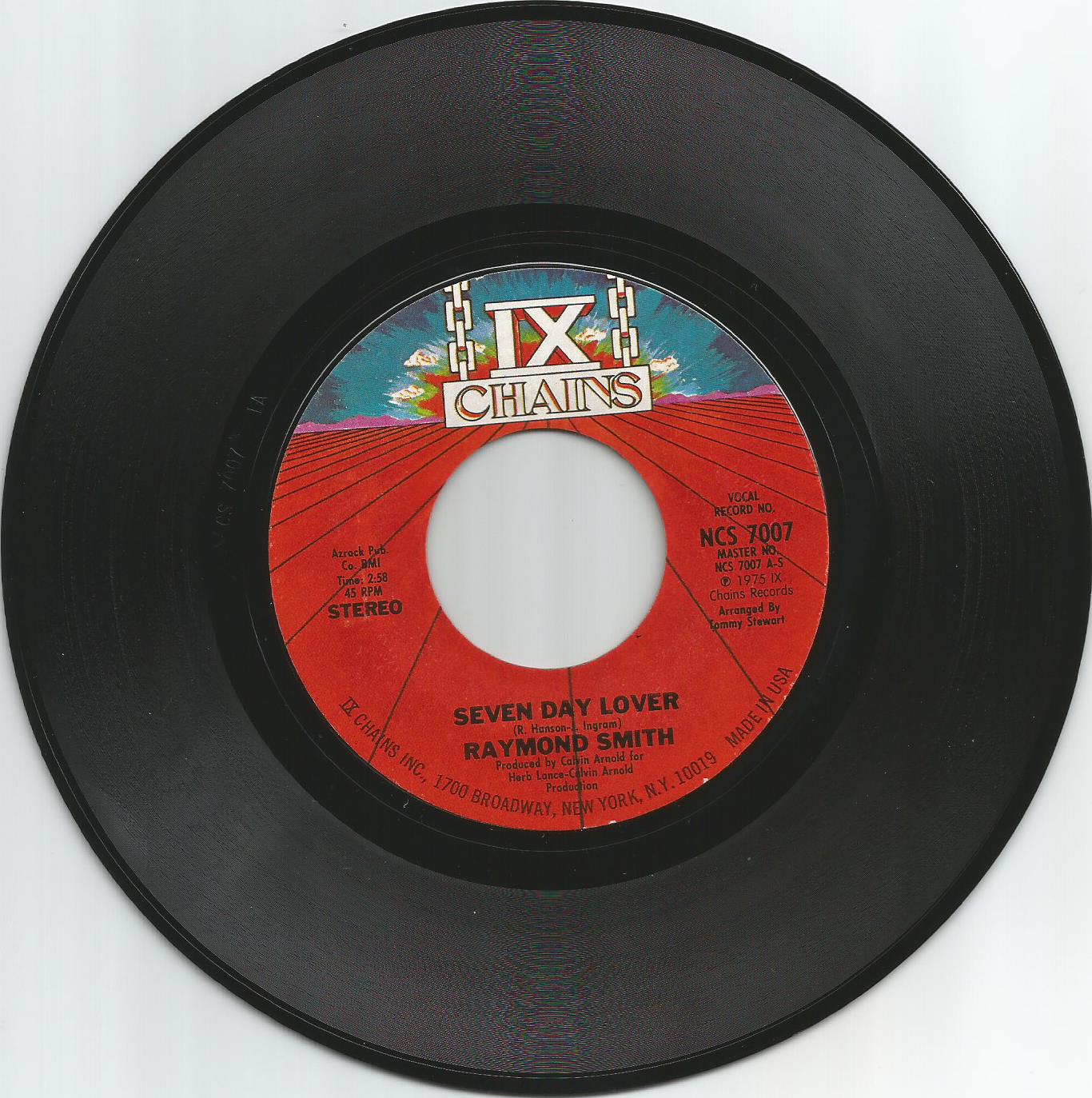 Raymond Smith Seven day lover