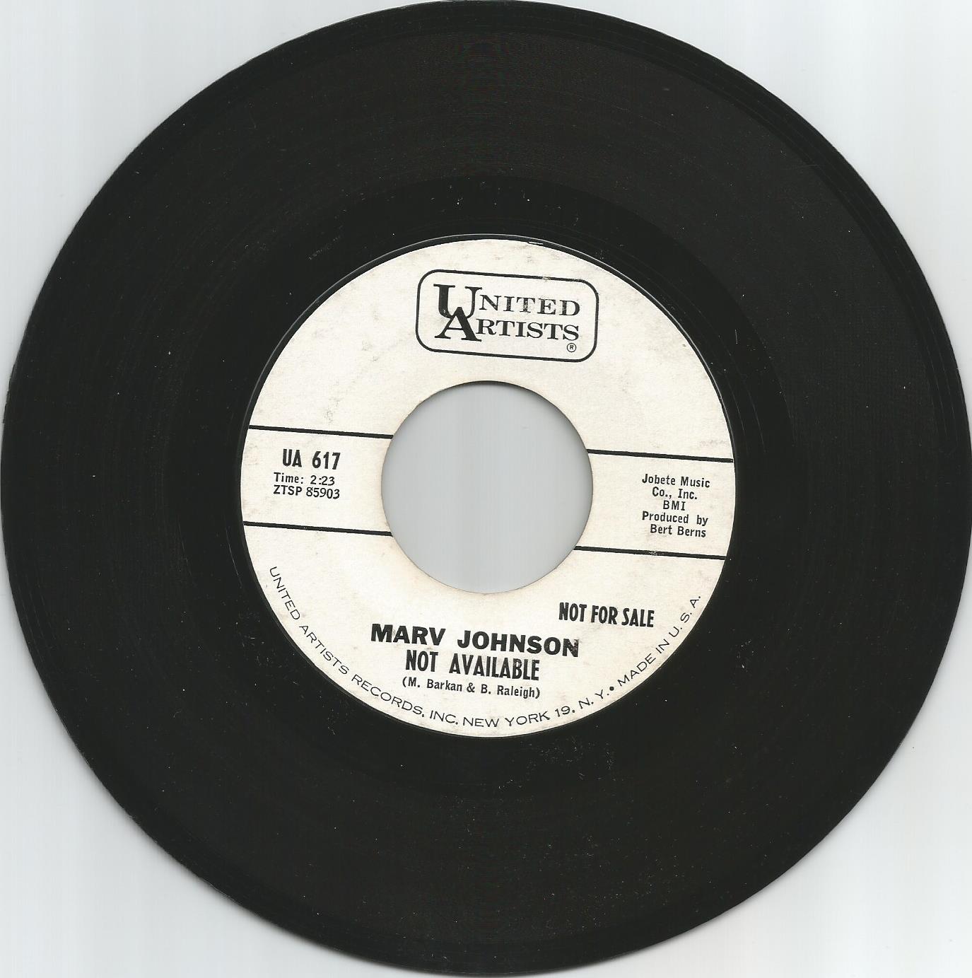 Marv Johnson Come on and stop