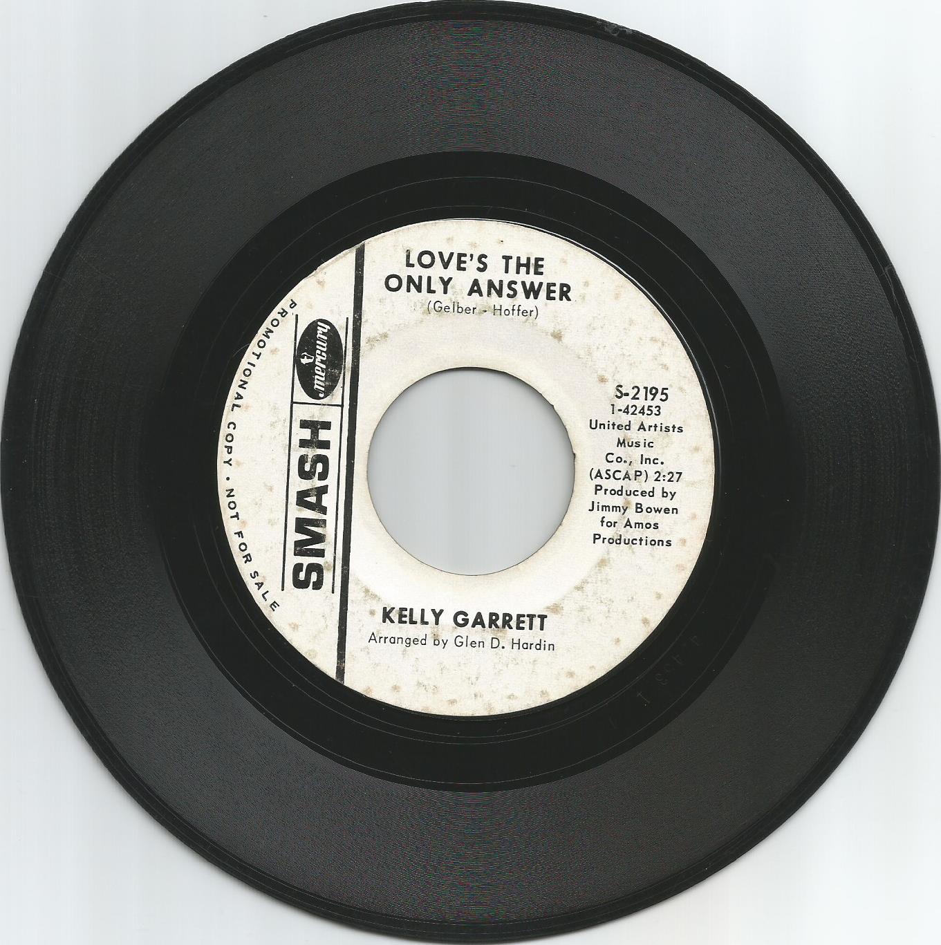 Kelly Garrett Love's the only answer