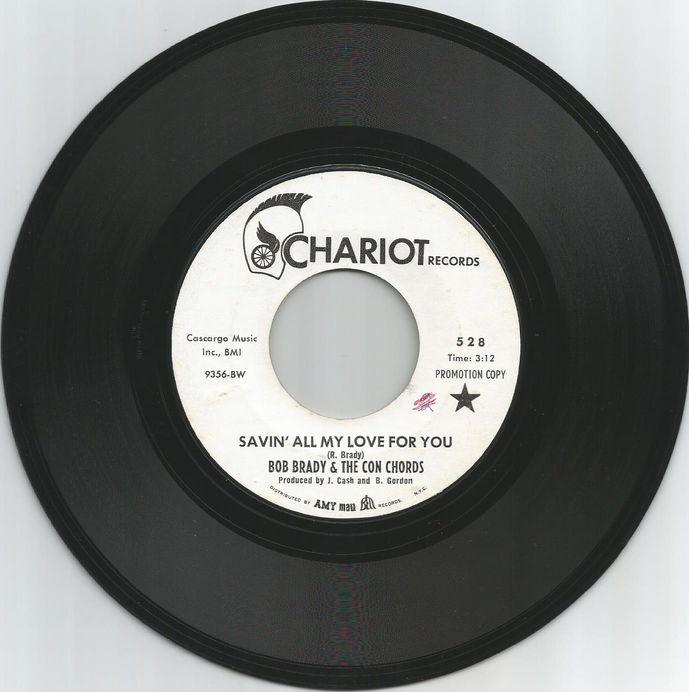 Bob Brady & the Con Chords Savin all my love for you