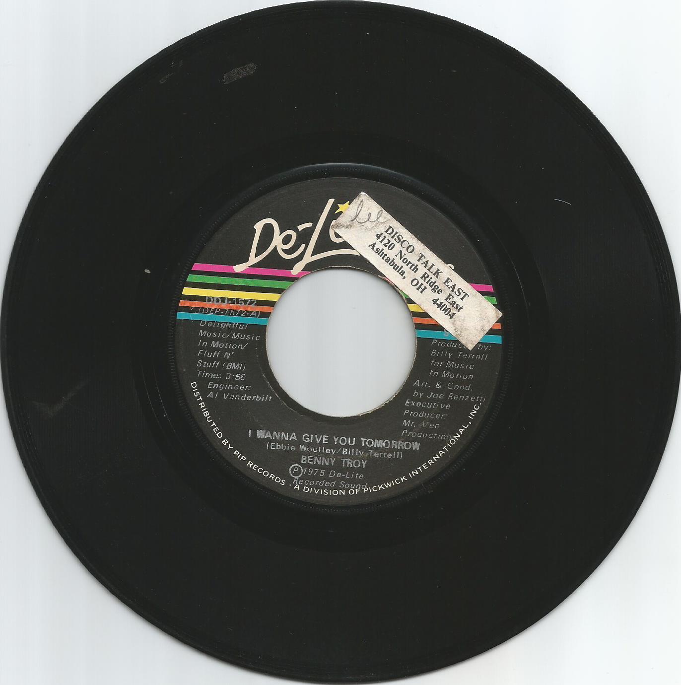 Benny Troy I wanna give you tomorrow