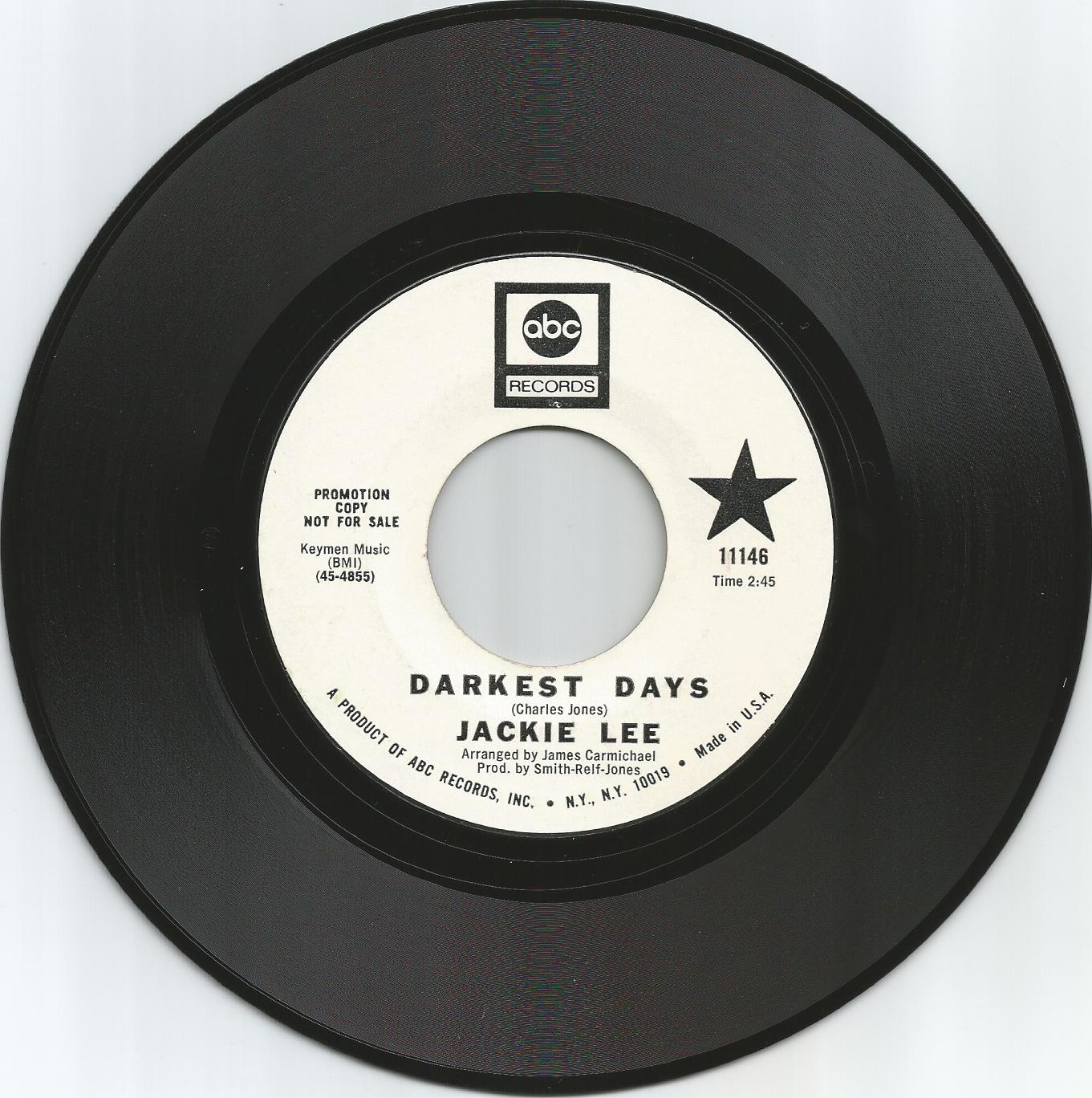 Jackie Lee Darkest days