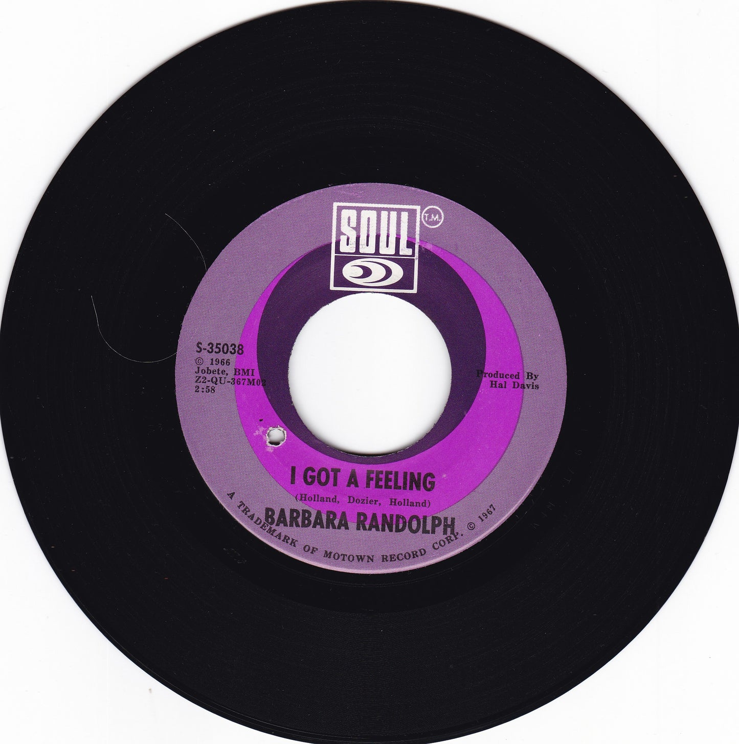 Barbara Randolph I got a feeling