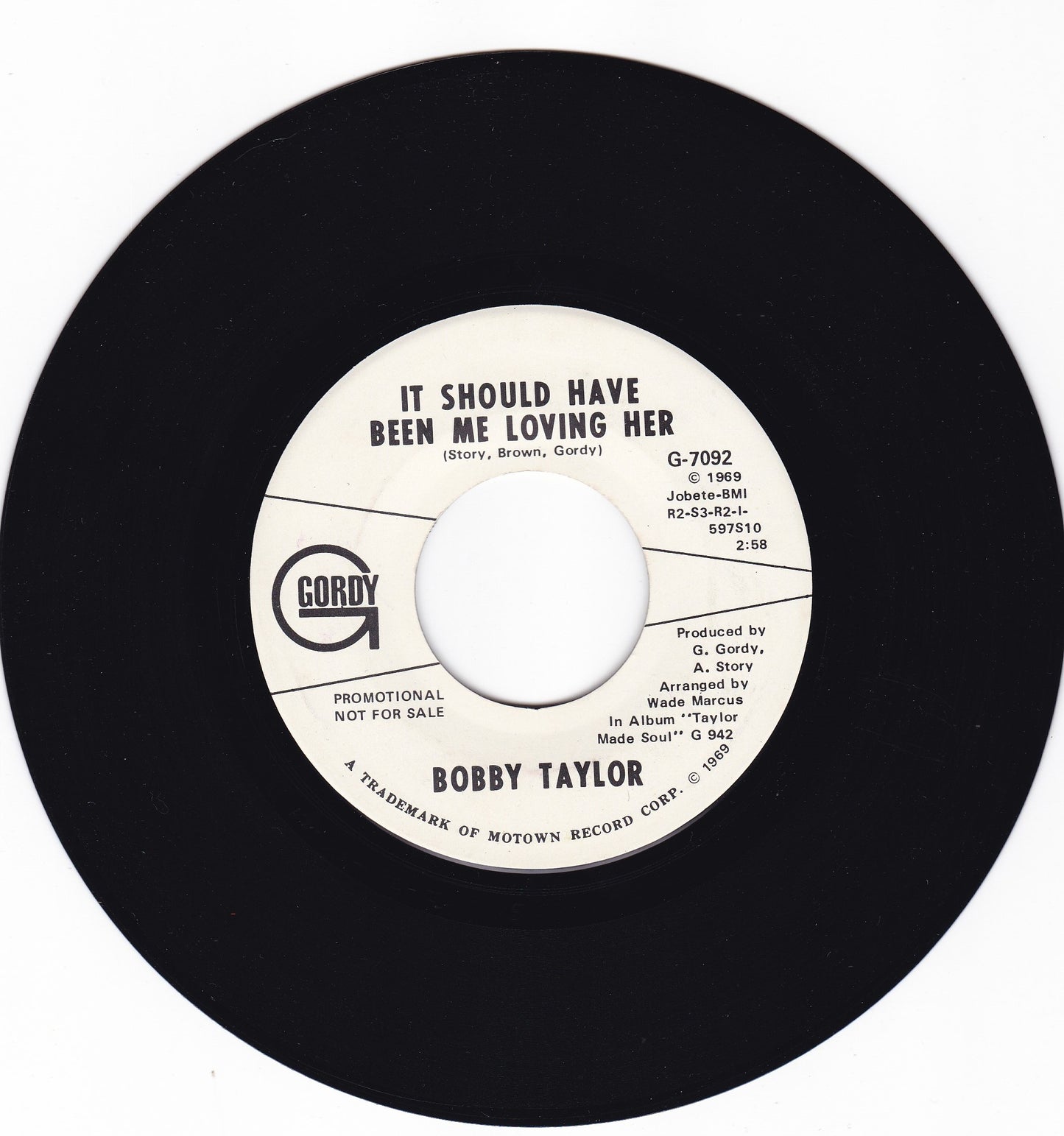 Bobby Taylor It should have been me loving her