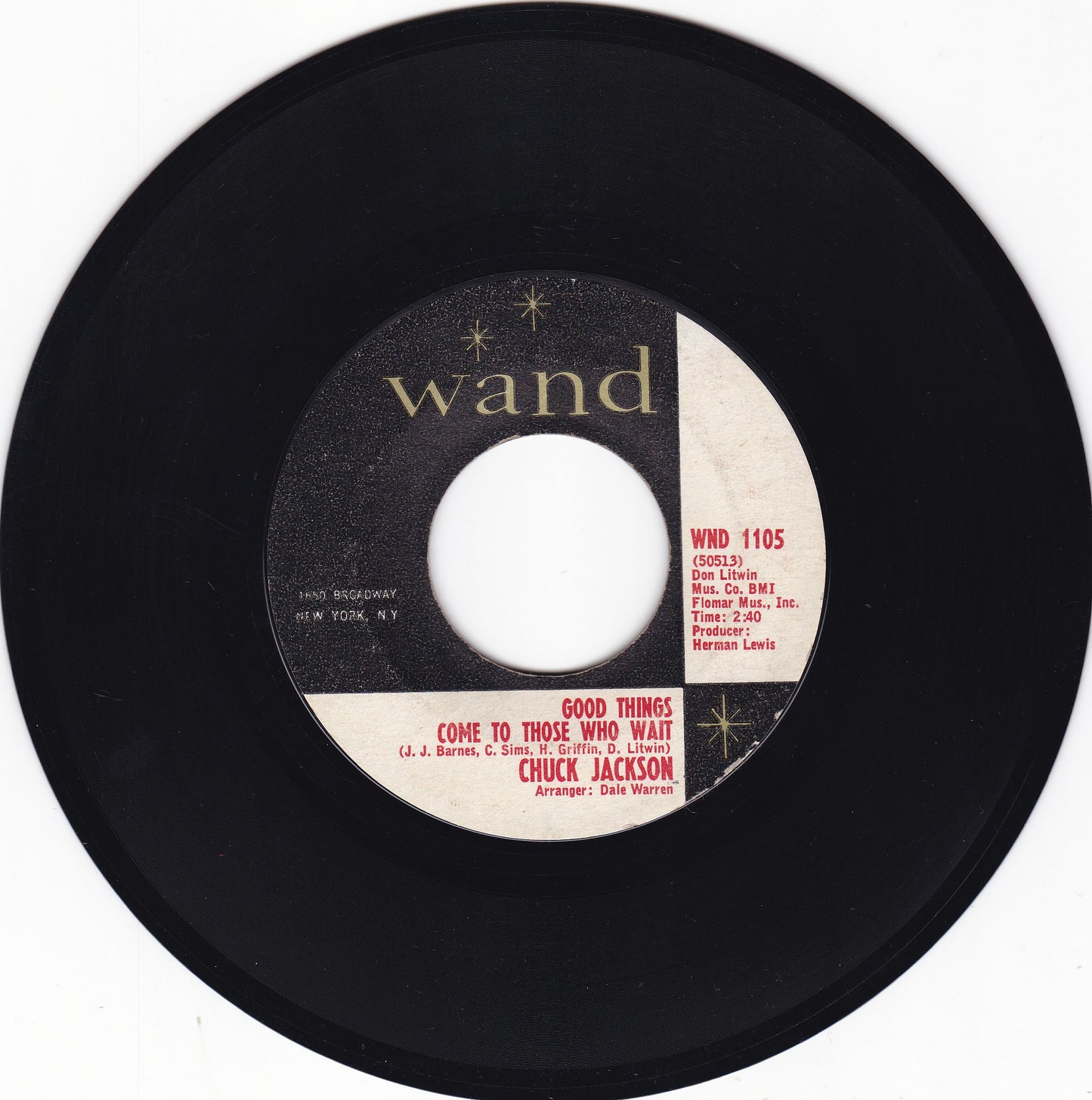 Chuck Jackson - Good things come to those who wait - EX