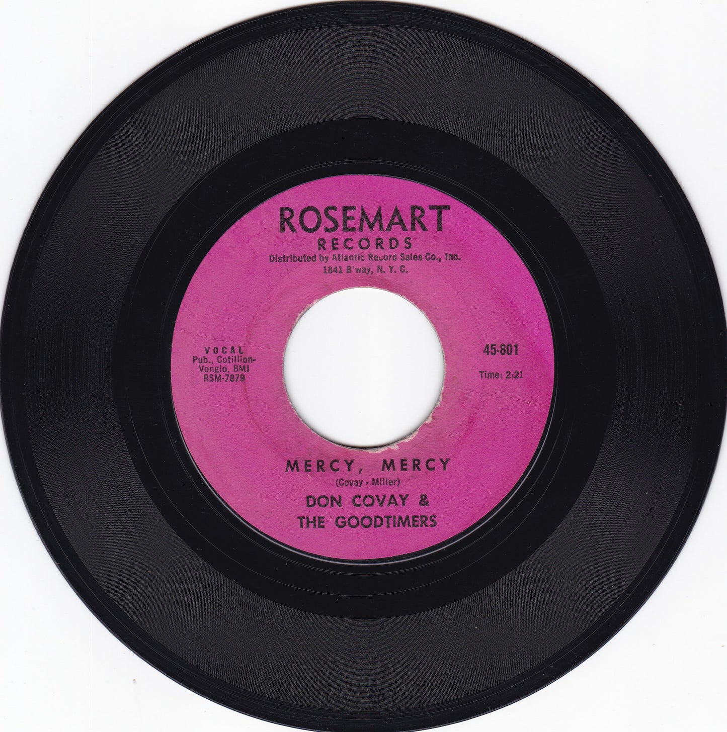 Don Covay & the Goodtimers Mercy mercy