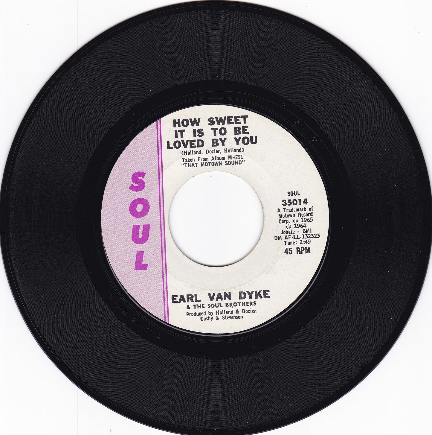 Earl Van Dyke How sweet it is to be loved you