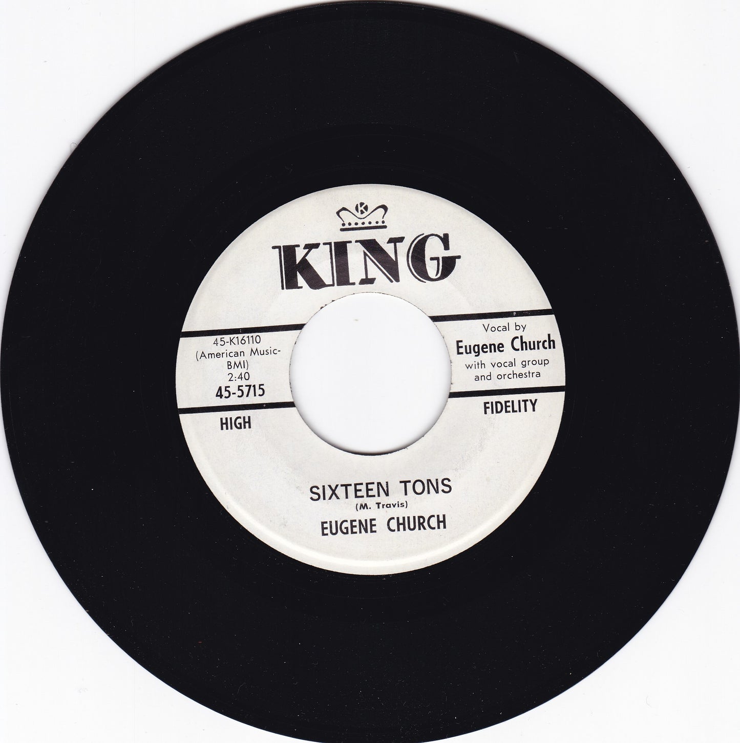 Eugene Church Sixteen tons
