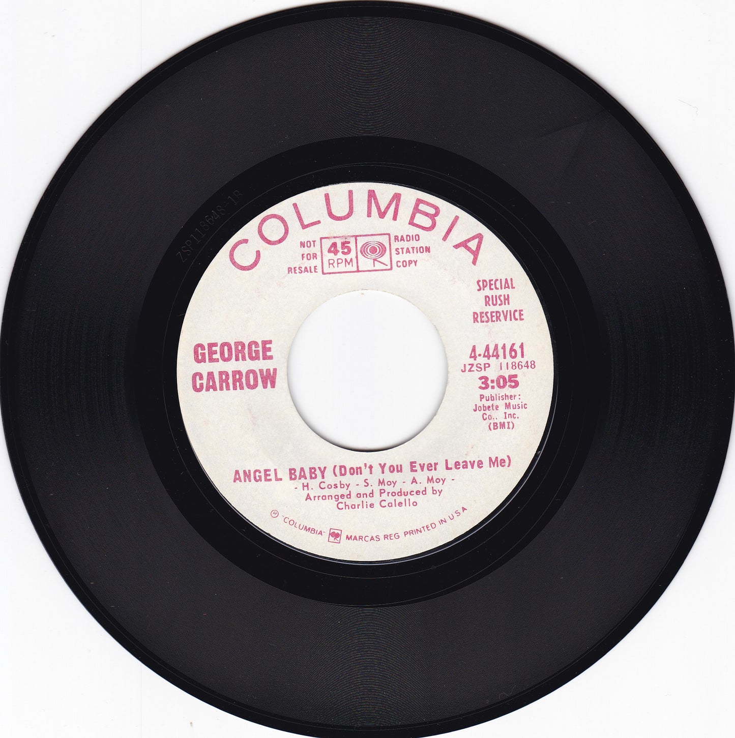 George Carrow Angel baby