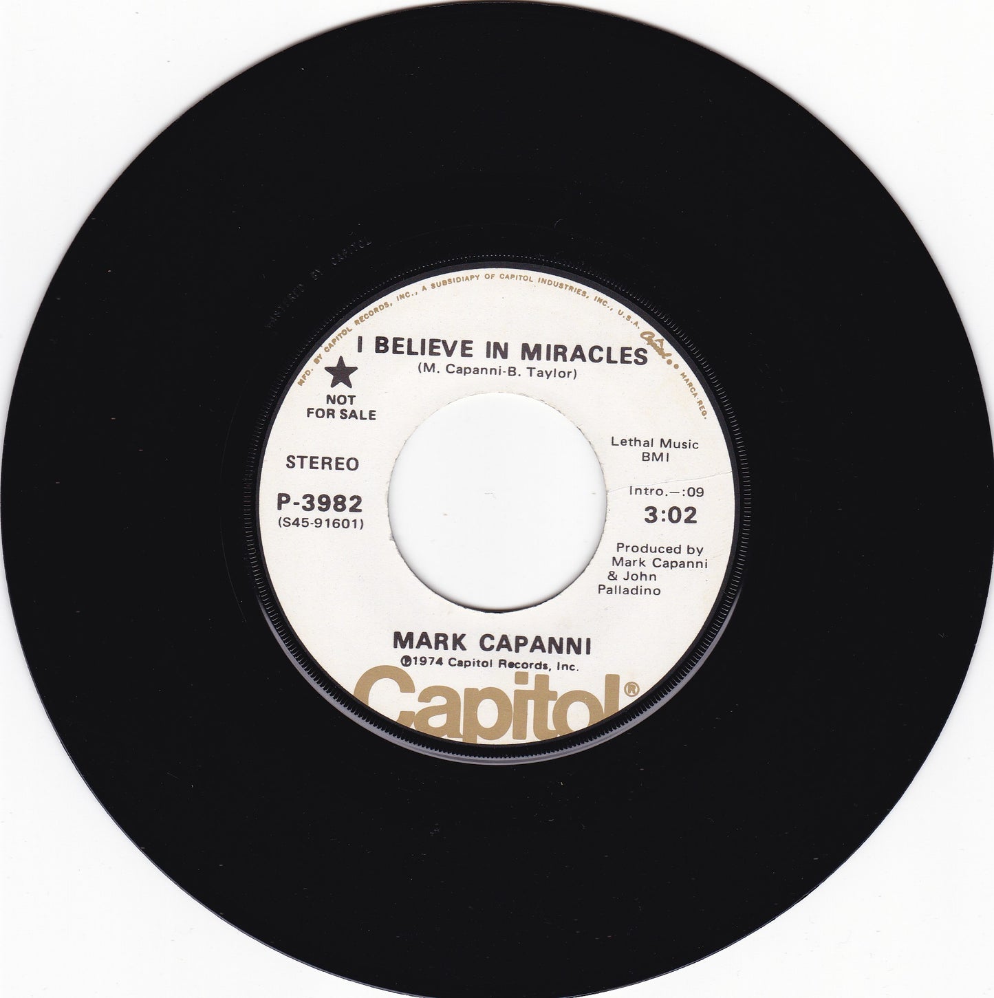 Mark Capanni I believe in miracles