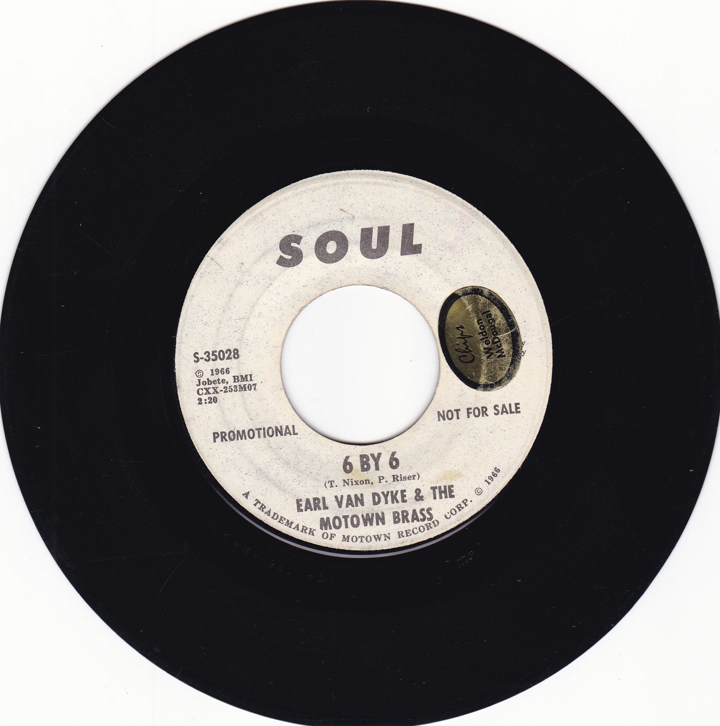 Earl Van Dyke & the Motown Brass 6 by 6