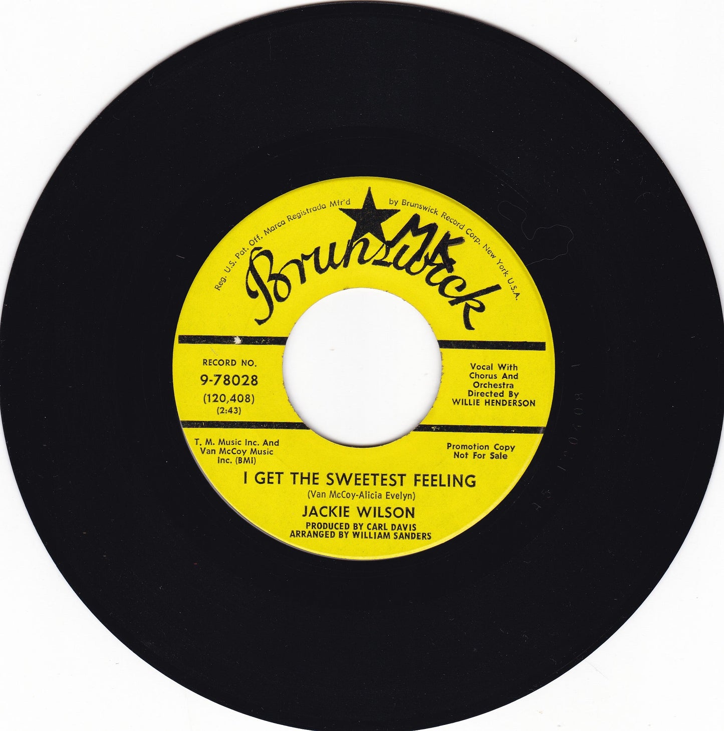 Jackie Wilson - I get the sweetest feeling - EX