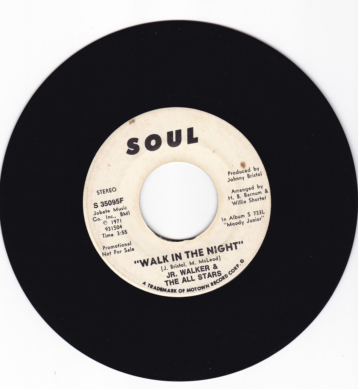 Jr Walker & the All Stars Walk in the night