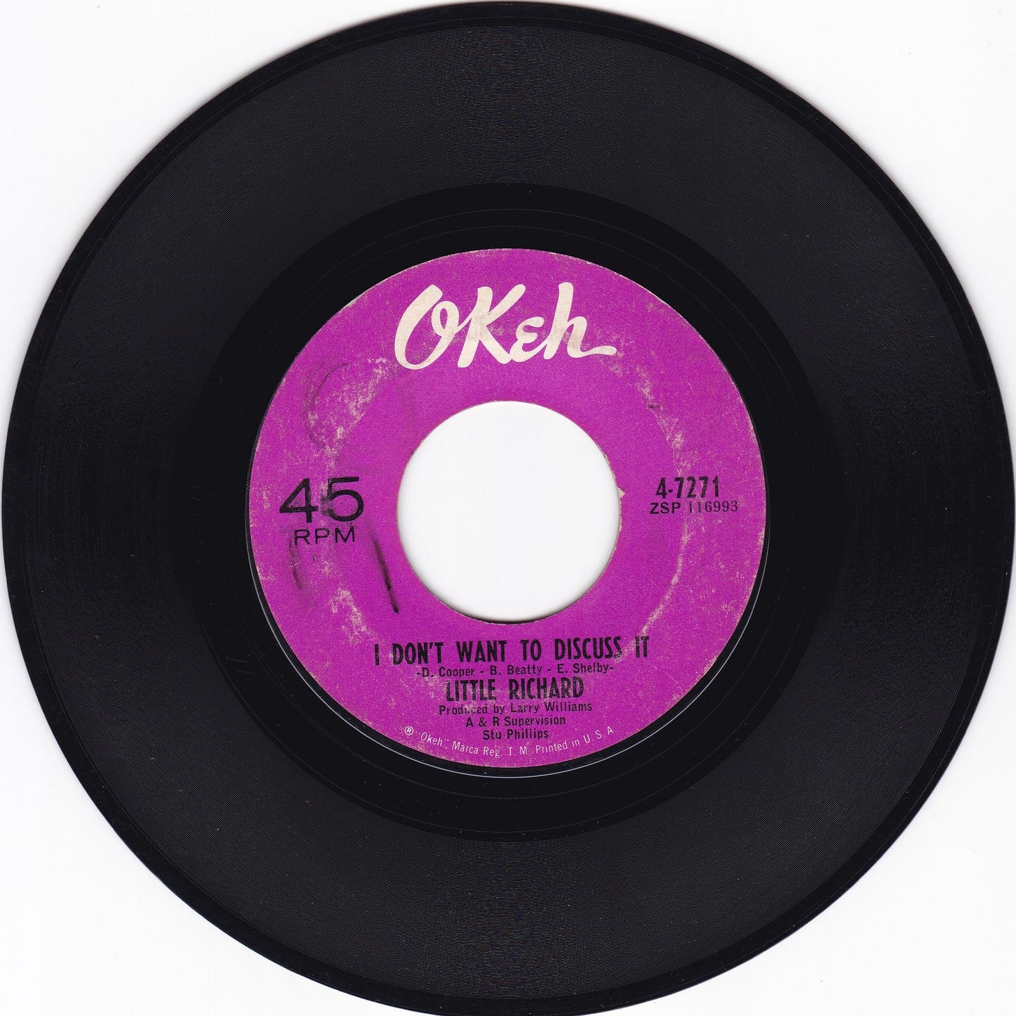 Little Richard I don't want to discuss it