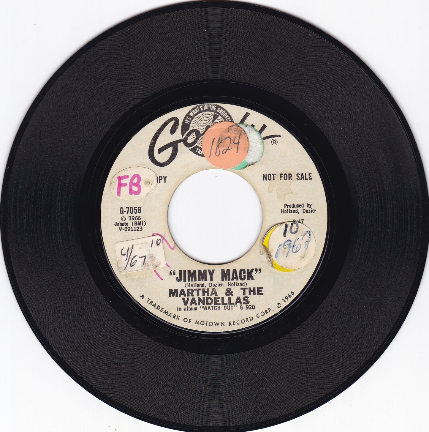 Marth a & the Vandellas Jimmy Mack