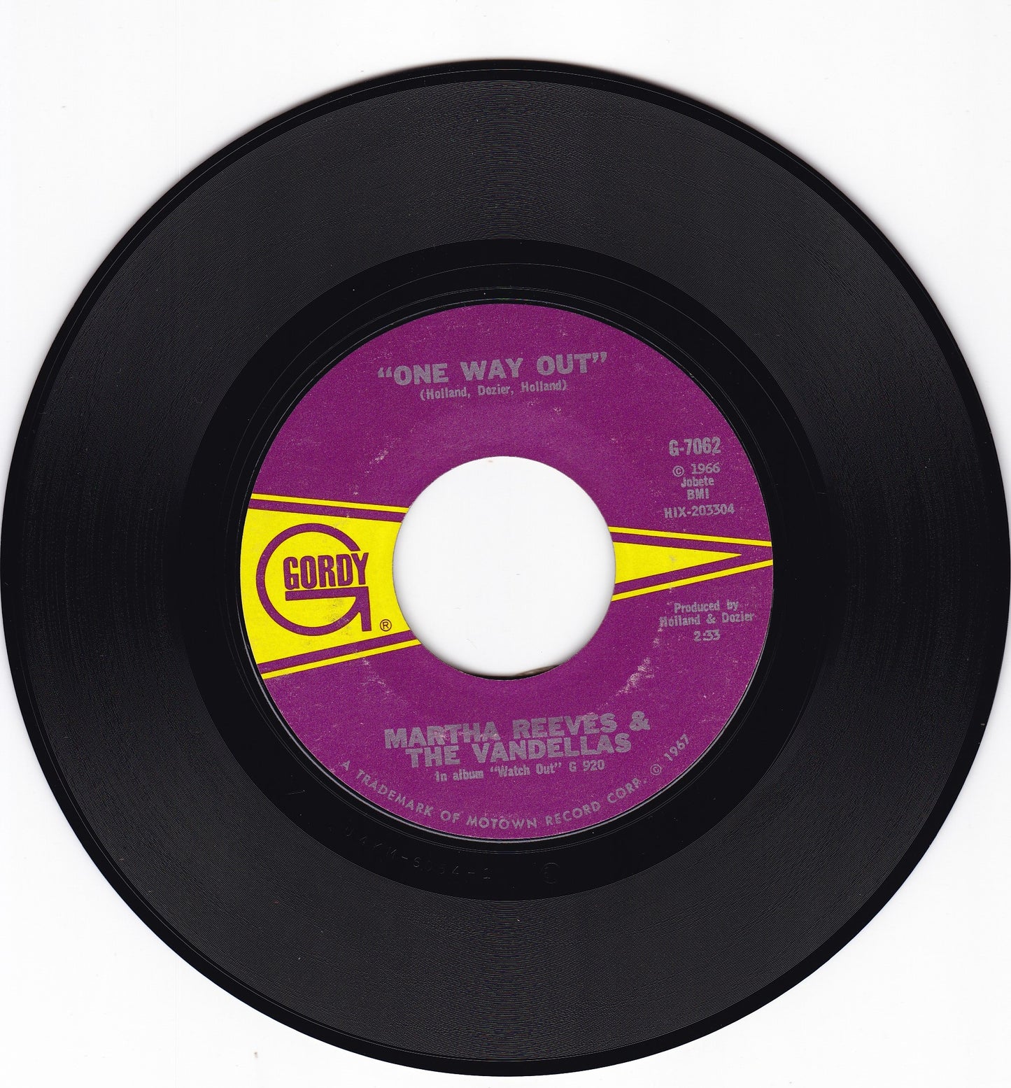 Martha Reeves & the Vandellas One way out
