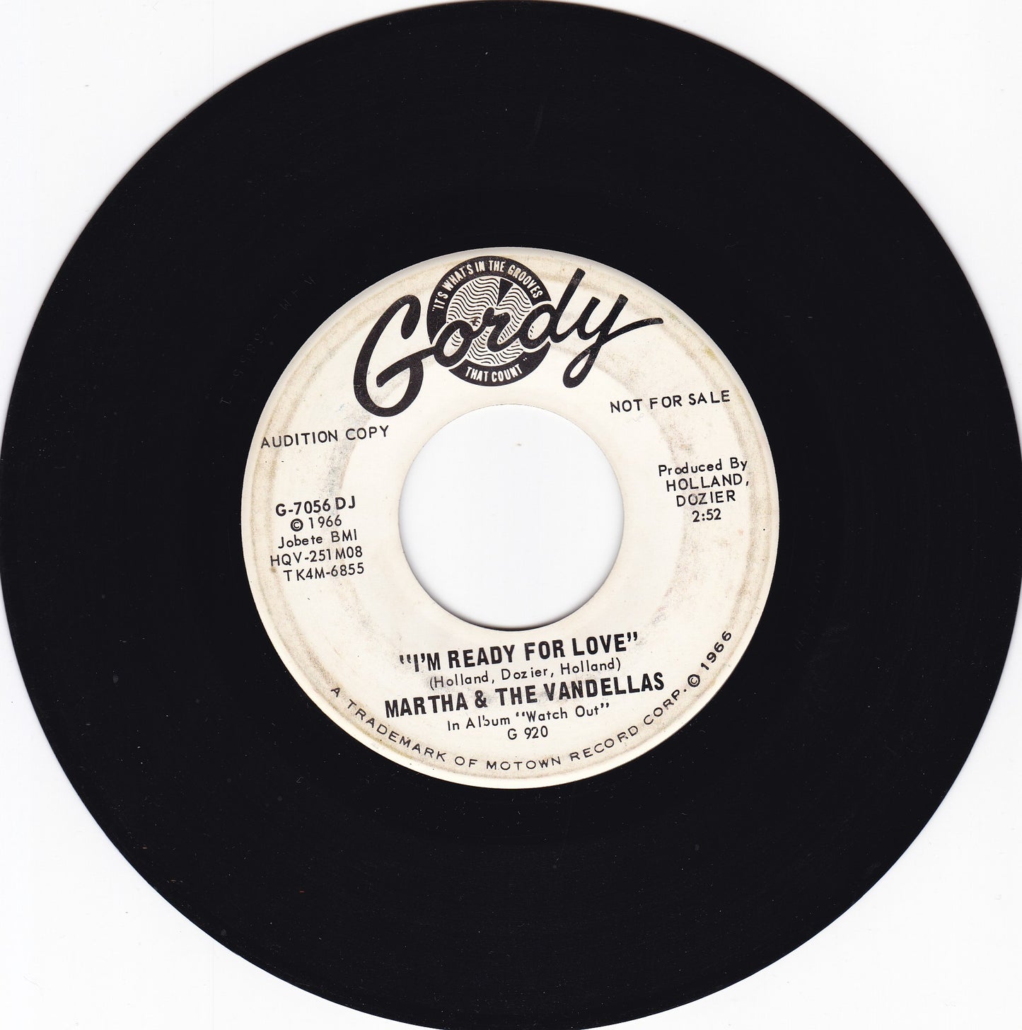 Martha & the Vandellas I'm ready for love