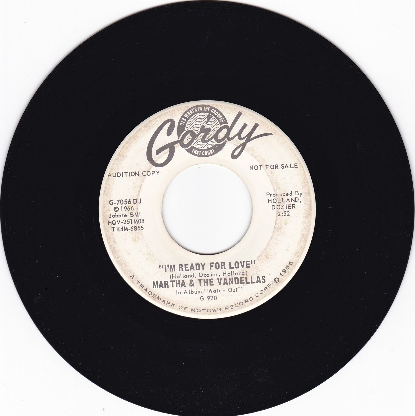 Martha & the Vandellas I'm ready for love
