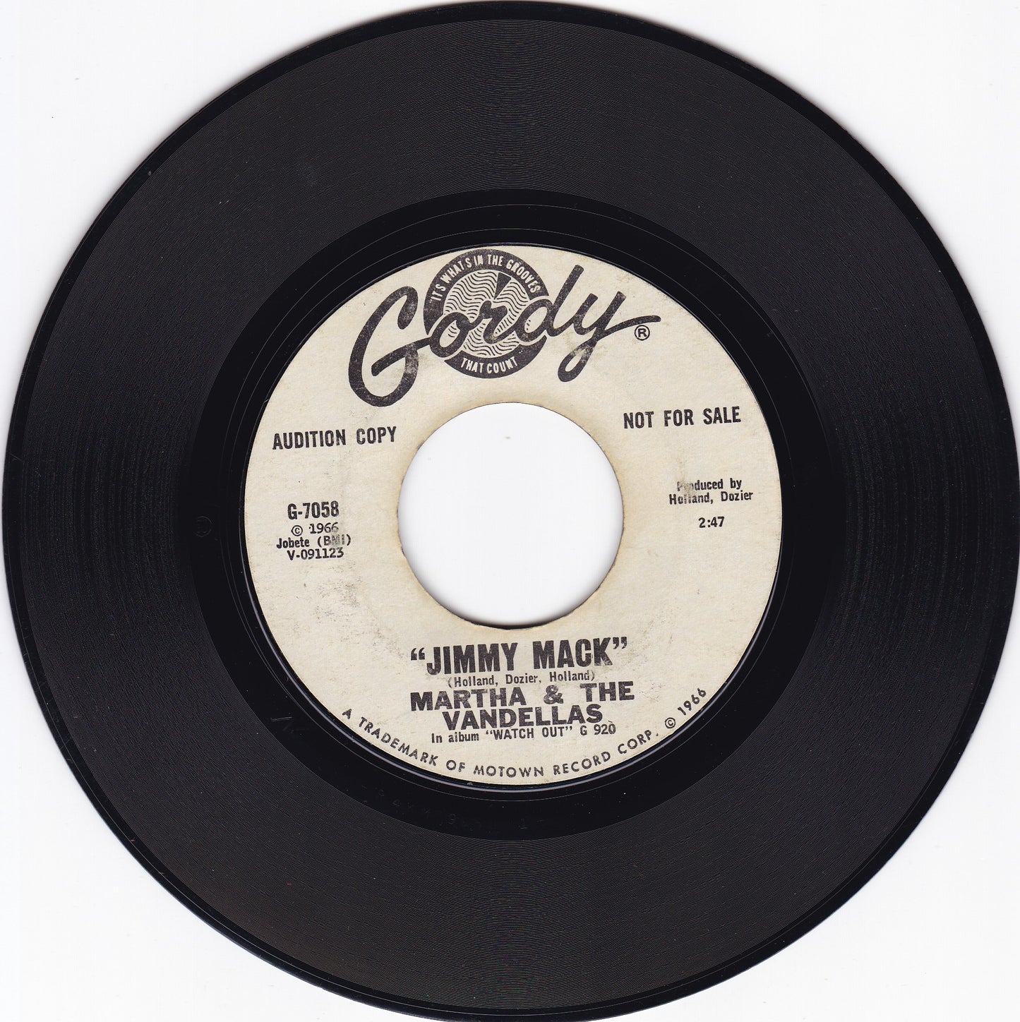 Marth a & the Vandellas Jimmy Mack
