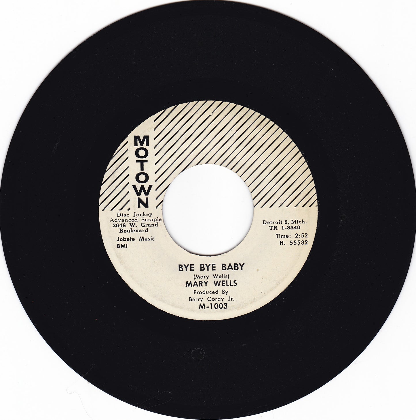 Mary Wells Bye bye baby