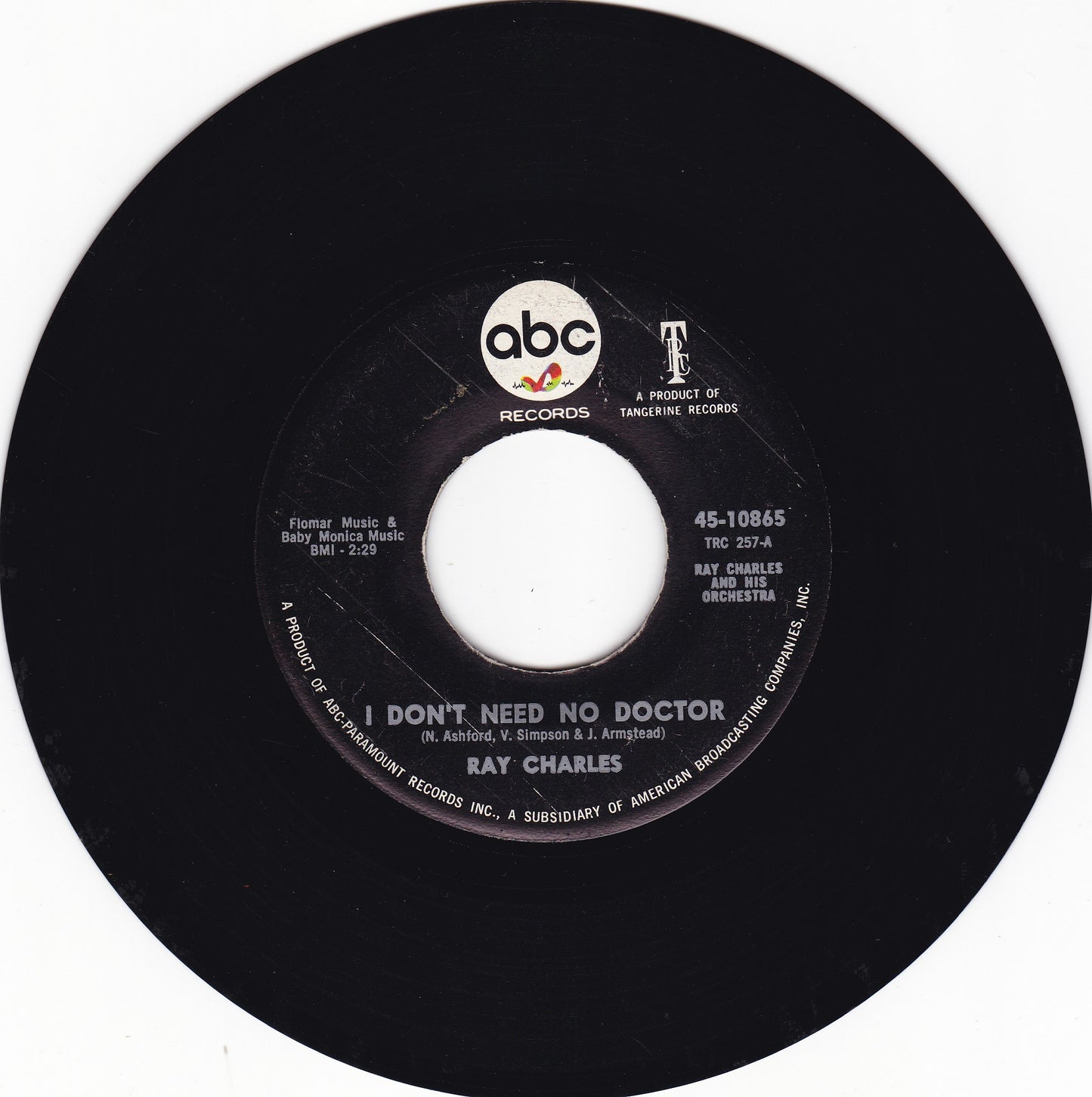 Ray Charles - I don't need no doctor - VG+