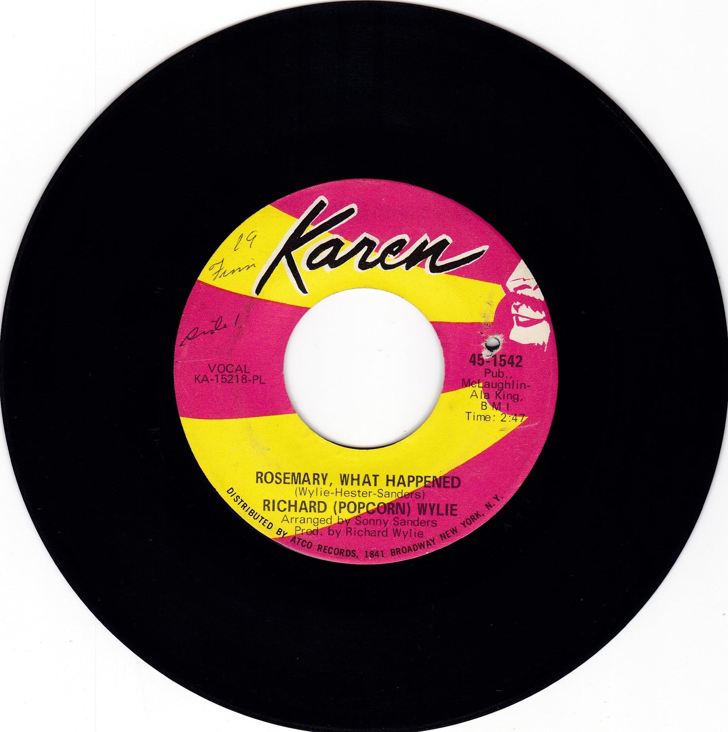 Richard Popcorn wylie - Rosemary what happened - EX