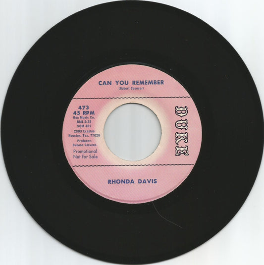 Rhonda Davis Can you remember