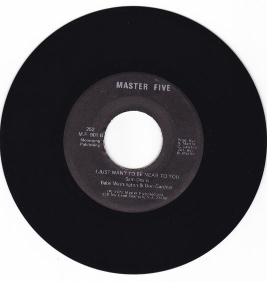 Baby Washington & Don Gardner Baby let me get close to you