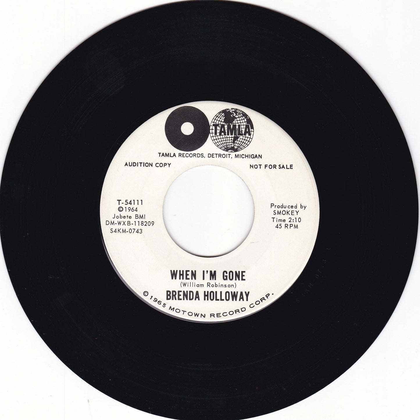Brenda Holloway - When i'm gone - EX