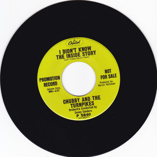 Chubby and the Turnpikes I didn't know the inside story