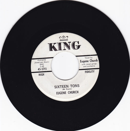 Eugene Church Sixteen tons