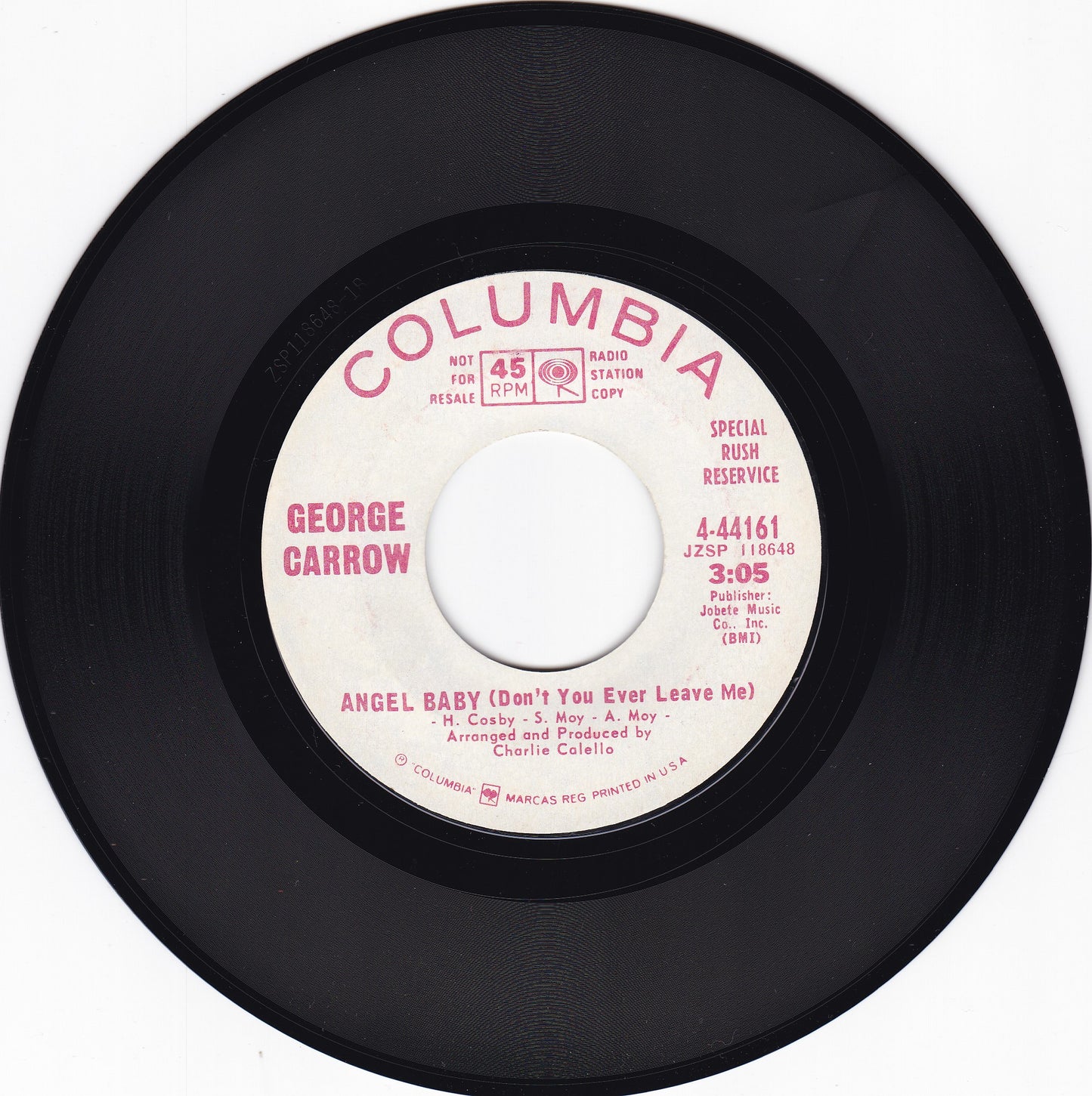 George Carrow Angel baby