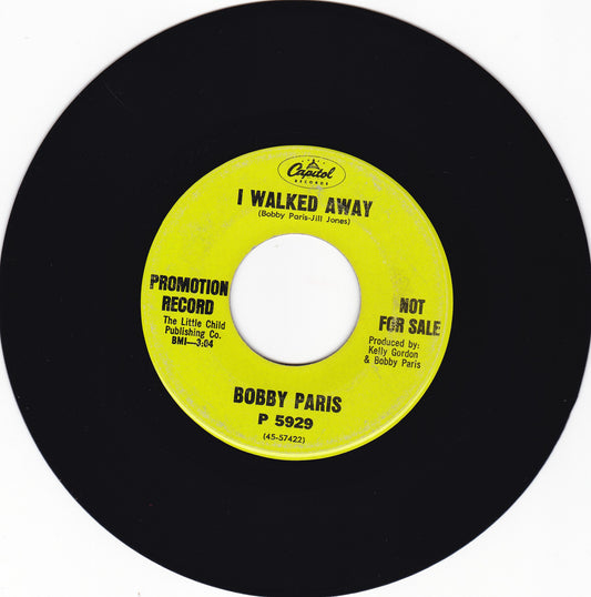 Bobby Paris I walked away