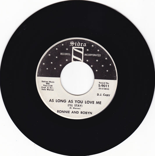 Ronnie and Robin As long as you love me