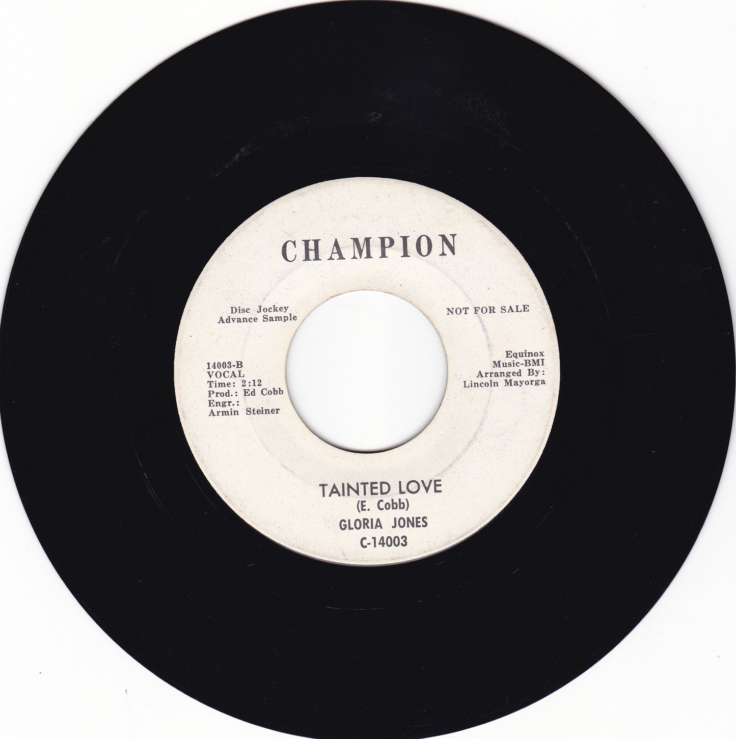 Gloria Jones Tainted love