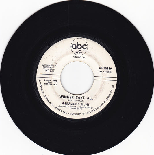 Geraldine Hunt Winner take all