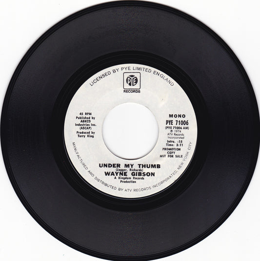 Wayne Gibson Under my thumb