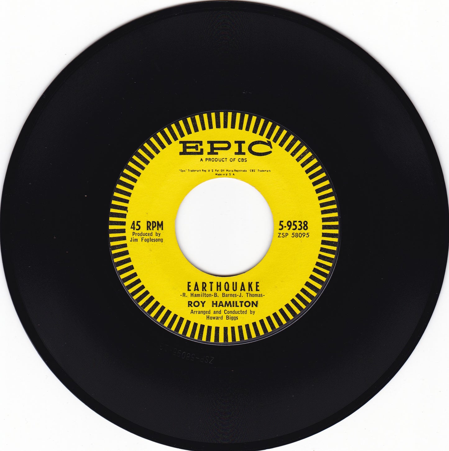 Roy Hamilton Earthquake