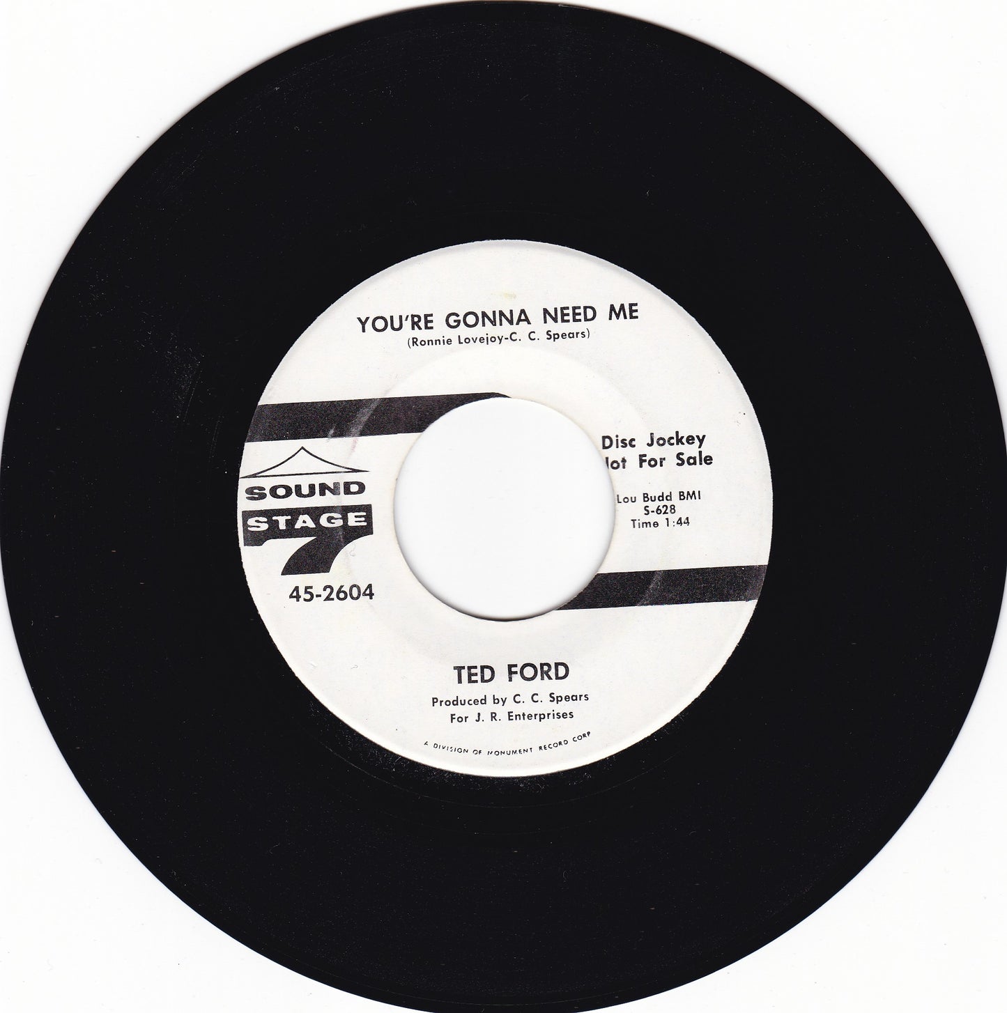 Ted Ford You're gonna need me