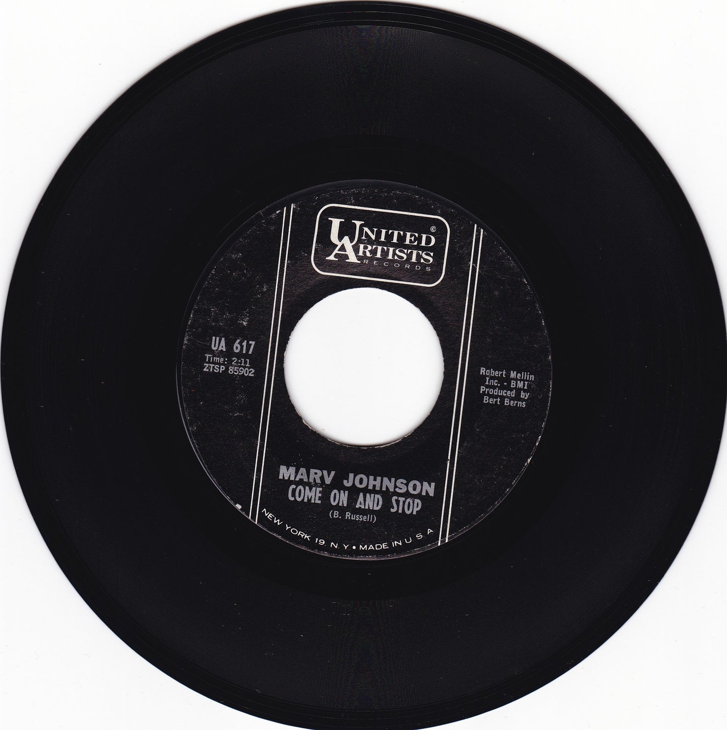 Marv Johnson Come on and stop