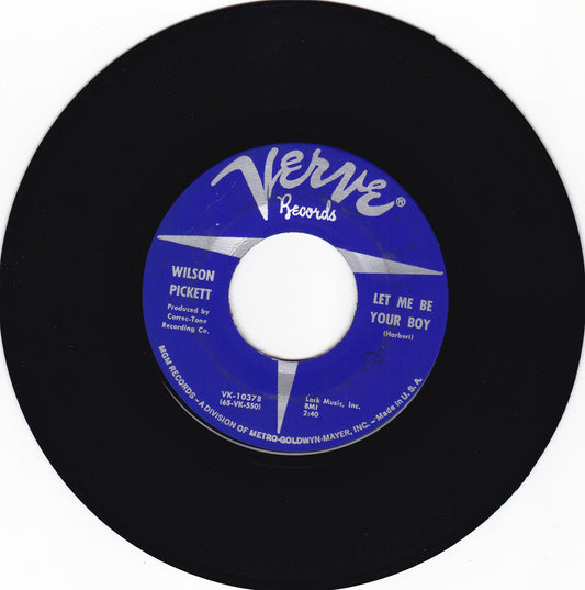 Wilson Pickett let me be your boy