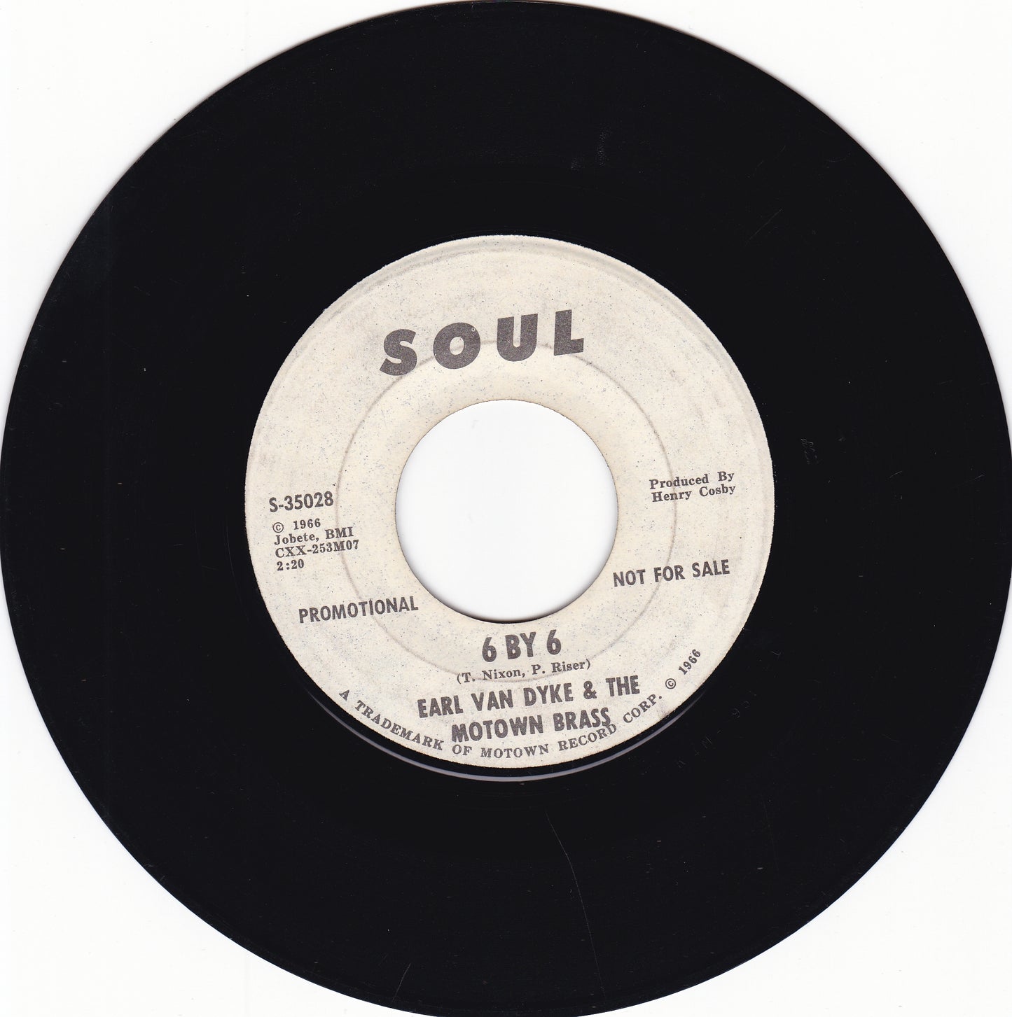 Earl Van Dyke & the Motown Brass 6 by 6