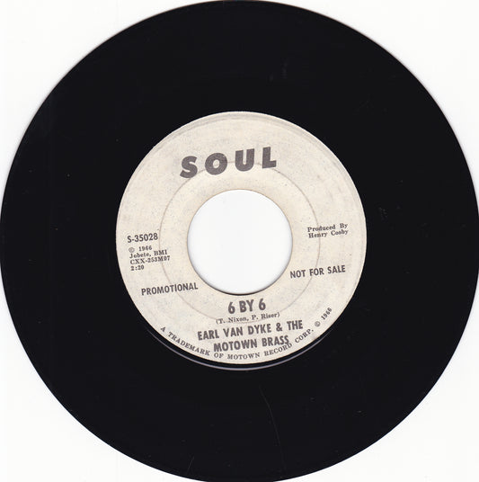 Earl Van Dyke & the Motown Brass 6 by 6