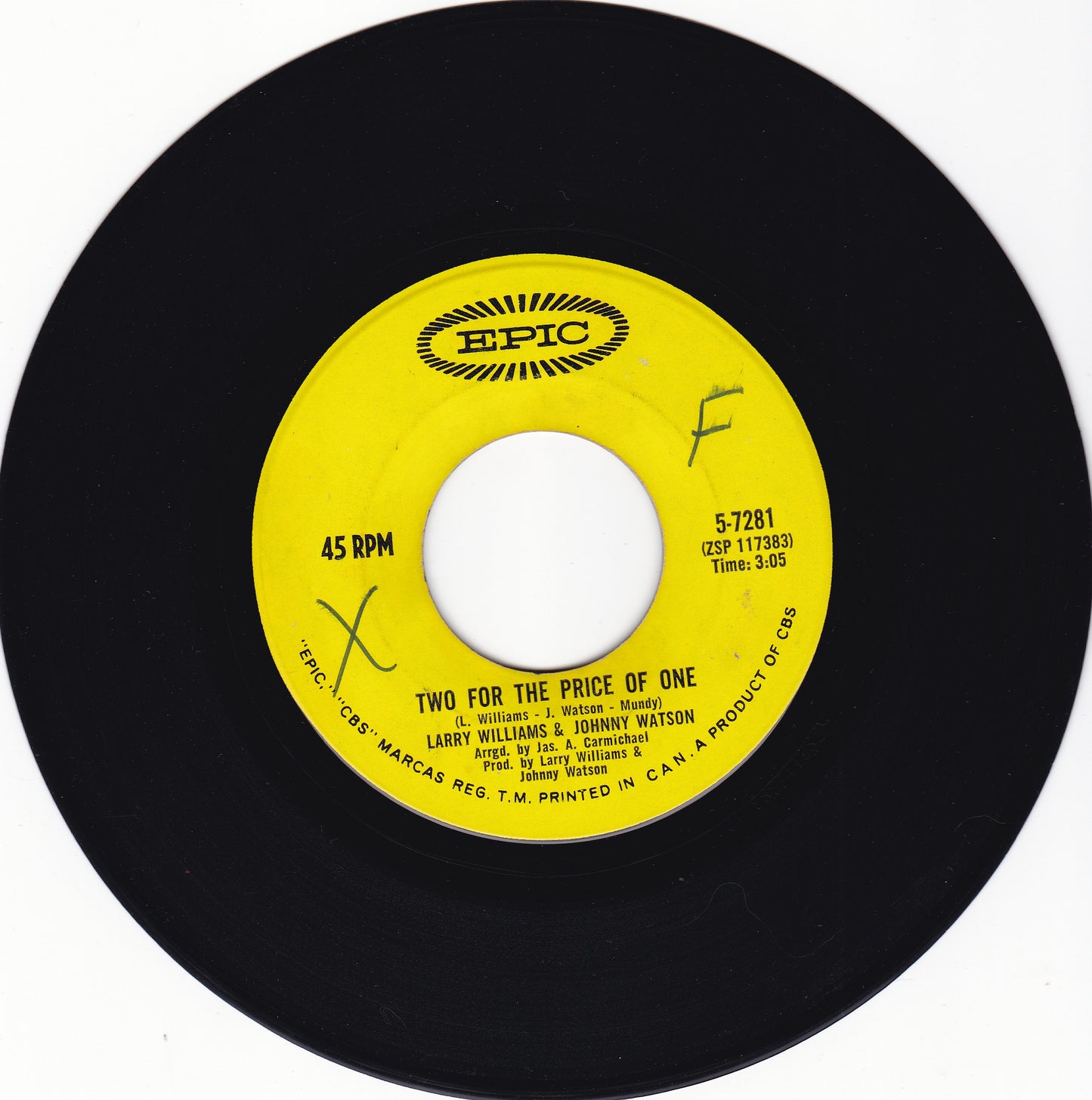 Larry Williams & Johnny Watson Too late