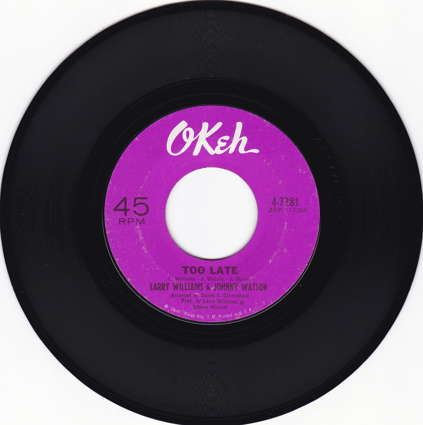larry Williams & Johnny Watson Too late