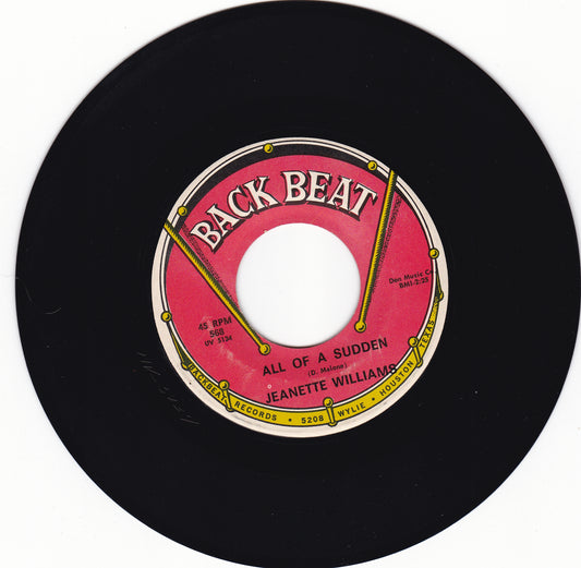 Jeanette Williams All of a sudden