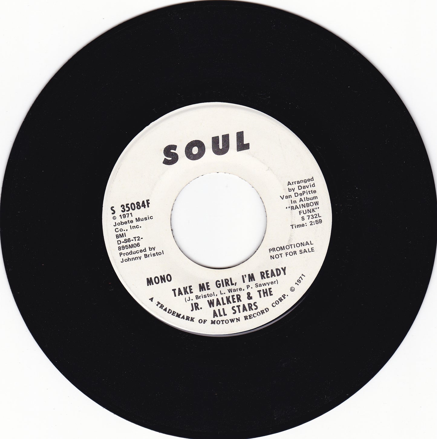 Jr Walker & the All Stars Take me girl i'm ready
