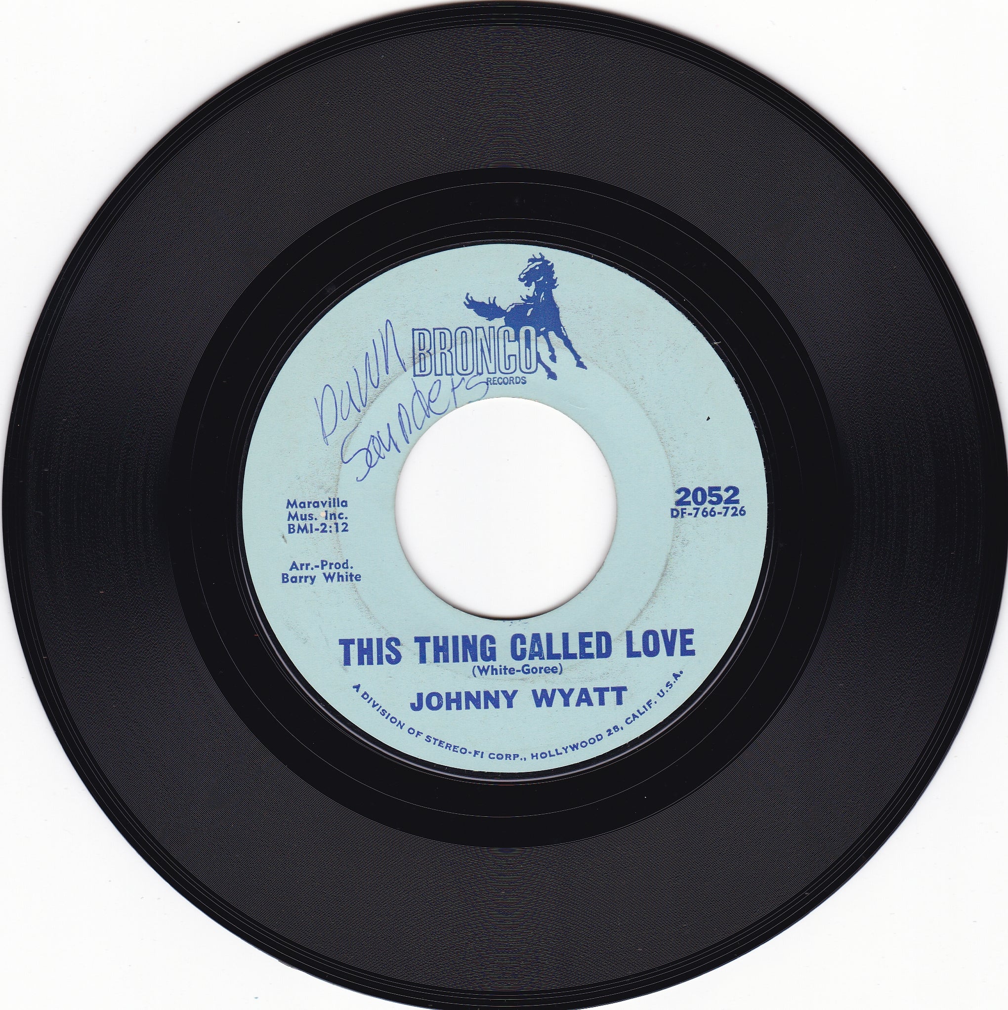 Johnny Wyatt This thing called love – 3 Before 8