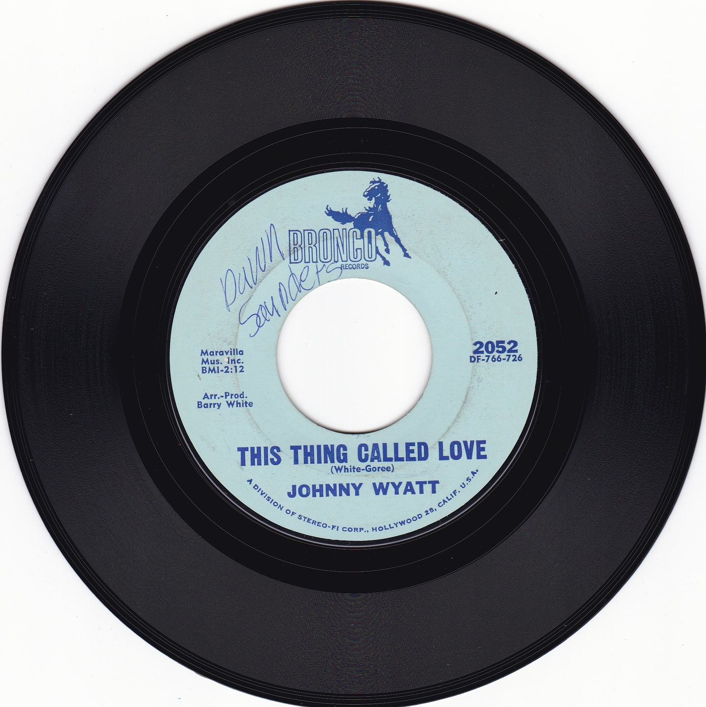 Johnny Wyatt This thing called love