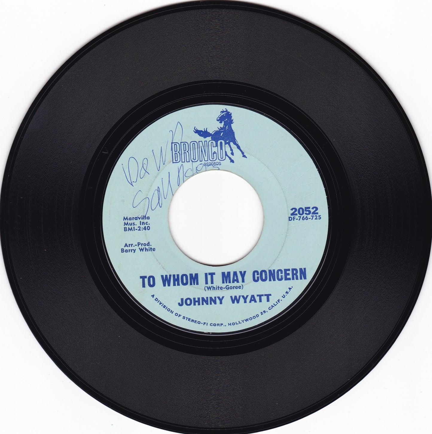 Johnny Wyatt This thing called love